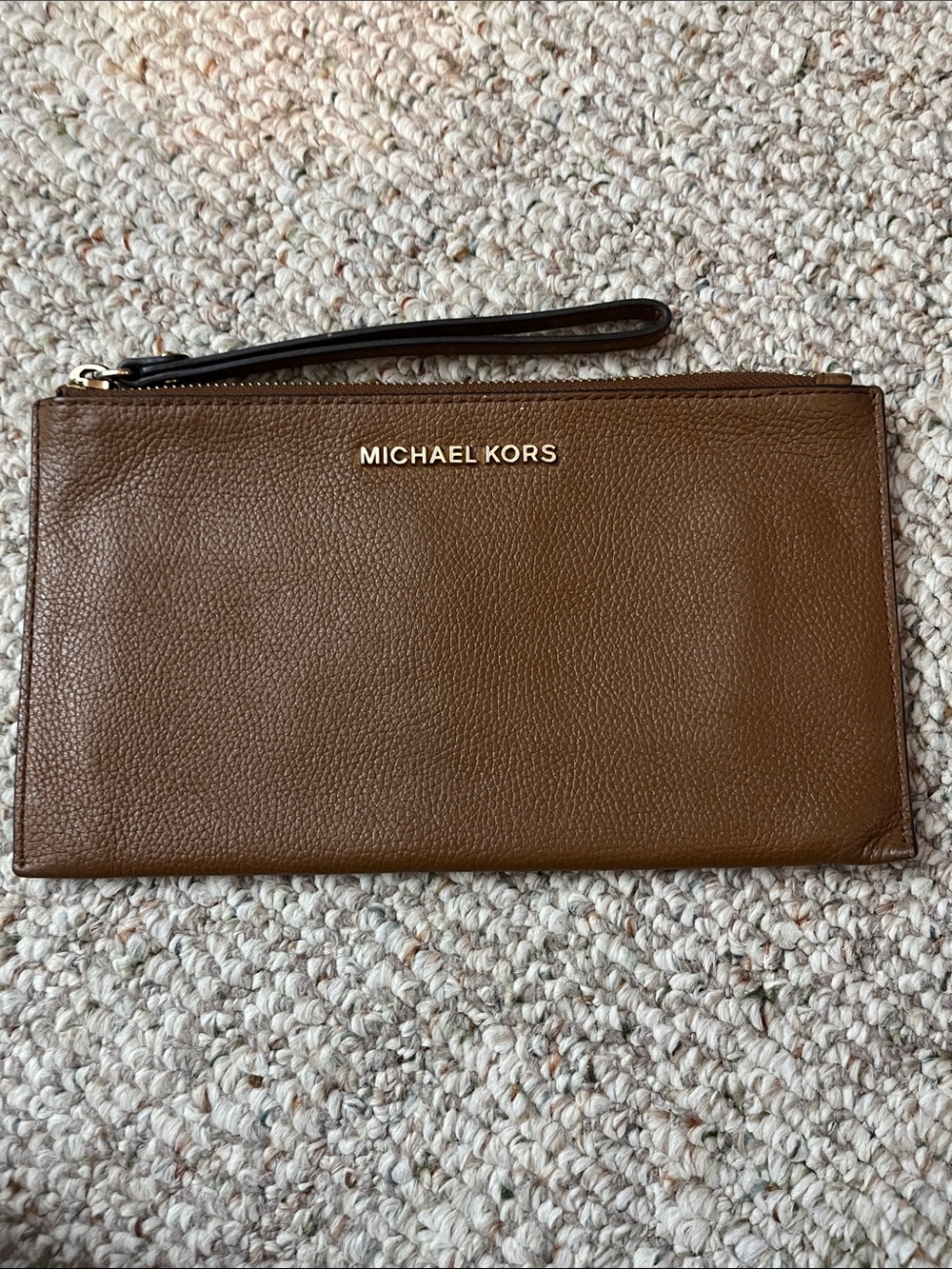 Michael Kors Pebbled Leather Wristlet